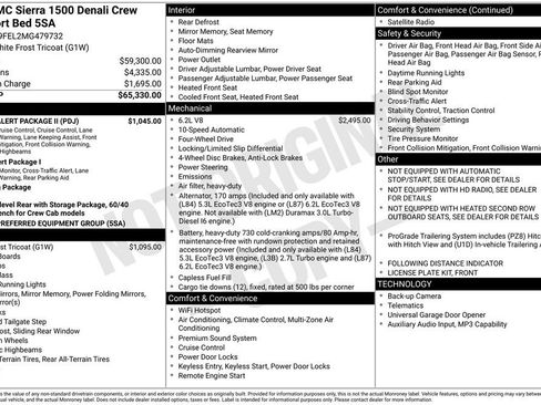 Certified 2021 GMC Sierra 1500 Denali w/ Driver Alert Package II AWD/4WD image 2