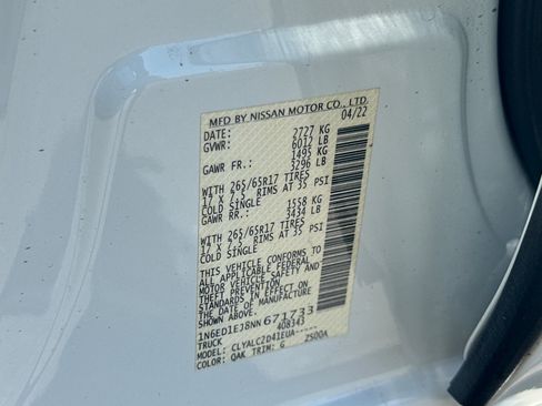 Certified 2022 Nissan Frontier SV image 28