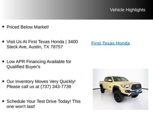 Used 2020 Toyota Tacoma TRD Off-Road AWD/4WD image 9