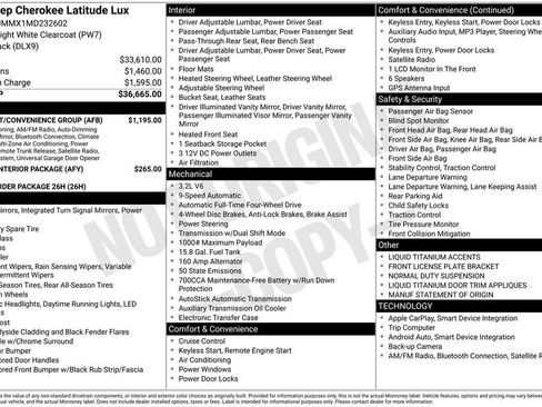 Used 2021 Jeep Cherokee Latitude Lux w/ Comfort/Convenience Group image 6