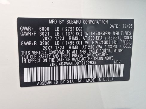 New 2026 Subaru Ascent Bronze Edition image 18