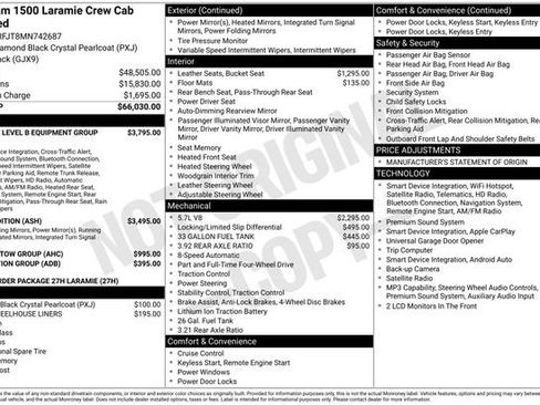 Used 2021 RAM 1500 Laramie AWD/4WD image 11