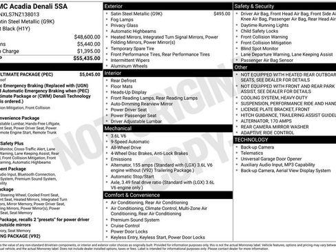 Certified 2022 GMC Acadia Denali w/ Denali Ultimate Package image 40