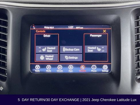 Used 2021 Jeep Cherokee Latitude Lux AWD/4WD image 24
