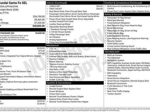 Used 2023 Hyundai Santa Fe SEL w/ Premium Package AWD/4WD image 5