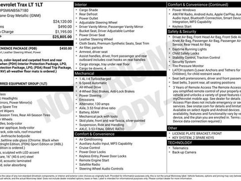 Certified 2022 Chevrolet Trax LT w/ LT Convenience Package image 20
