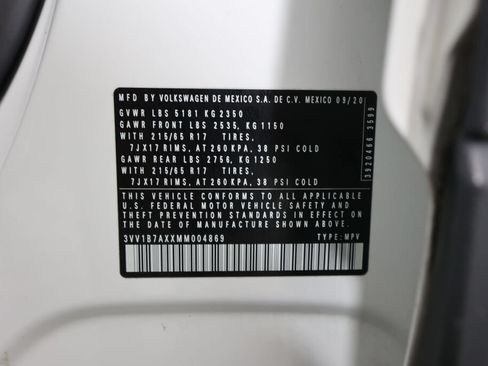 Used 2021 Volkswagen Tiguan S FWD image 39