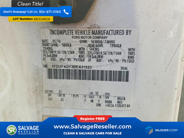 Used 2011 Ford F450 XL w/ Heavy Service Suspension Pkg RWD image 9