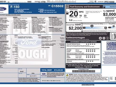 Used 2023 Ford F150 Lariat w/ Equipment Group 502A High AWD/4WD image 5