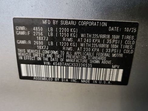 Certified 2025 Subaru Outback Limited image 31