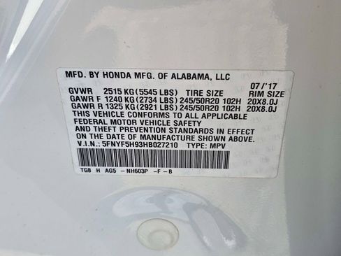Used 2017 Honda Pilot Touring image 15