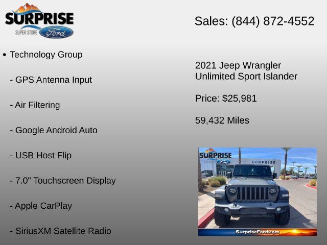 Used 2021 Jeep Wrangler Unlimited Sport AWD/4WD image 25