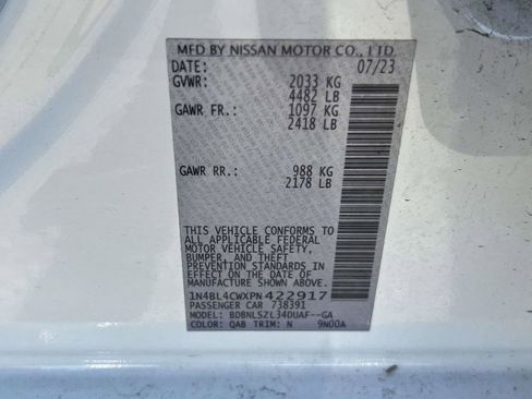 Used 2023 Nissan Altima 2.5 SR w/ SR Premium Package image 20