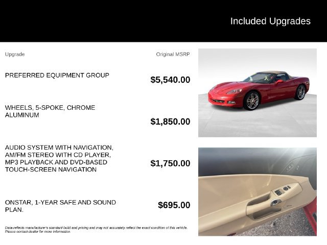 Used 2007 Chevrolet Corvette Convertible w/ Preferred Equipment Group RWD image 5