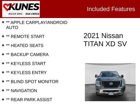 Used 2021 Nissan Titan SV w/ SV Convenience Package AWD/4WD image 2