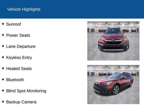 Used 2021 Subaru Outback Limited w/ Popular Package #2 AWD/4WD image 2
