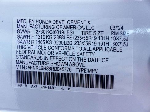 Used 2024 Honda Odyssey Touring image 5