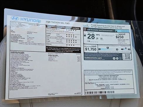 New 2026 Hyundai Tucson SEL image 18