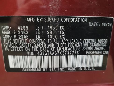 Used 2019 Subaru Impreza 2.0i AWD/4WD image 33