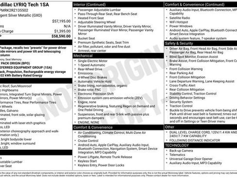 Certified 2024 Cadillac Lyriq Tech RWD image 7