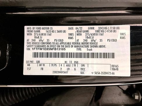 Used 2022 Ford F150 XLT w/ Equipment Group 302A High AWD/4WD image 20