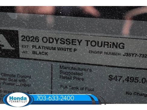 New 2026 Honda Odyssey Touring image 38