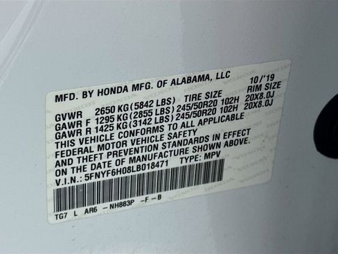 Used 2020 Honda Pilot Elite image 36