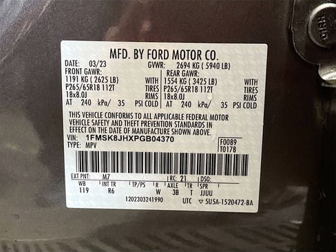 Used 2023 Ford Explorer Timberline w/ Timberline Technology Package image 35