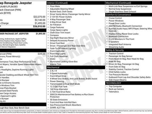 Used 2020 Jeep Renegade Sport FWD image 6
