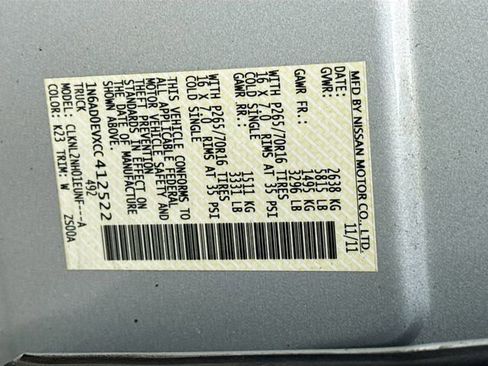 Used 2012 Nissan Frontier SV w/ SV Premium Utility Pkg image 28