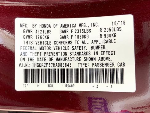 Used 2017 Honda Accord Sport image 34