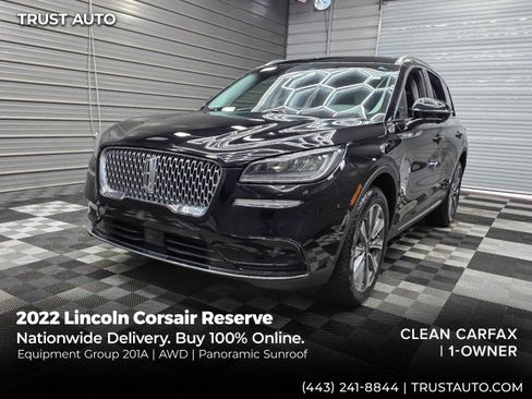 Used 2022 Lincoln Corsair Reserve w/ Equipment Group 201A AWD/4WD image 1