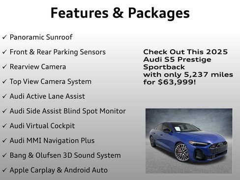 Used 2025 Audi S5 Prestige w/ Prestige Package image 8
