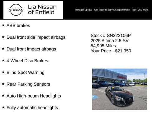 Used 2025 Nissan Altima 2.5 SV AWD/4WD image 10