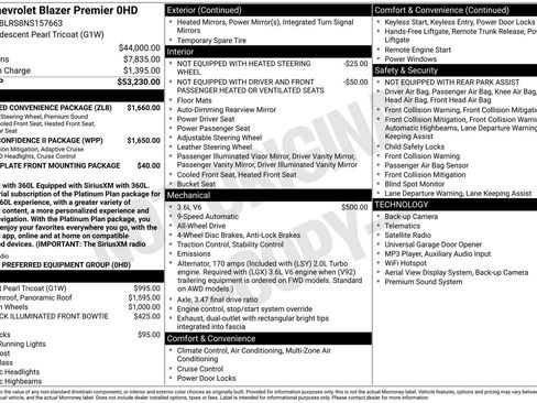 Used 2022 Chevrolet Blazer Premier w/ Enhanced Convenience Package AWD/4WD image 2