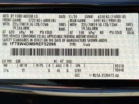 Used 2024 Ford F450 Limited w/ FX4 Off-Road Package AWD/4WD image 33