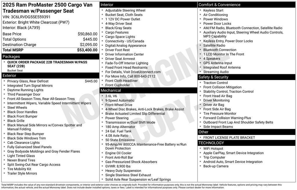 Used 2025 RAM ProMaster 2500 FWD image 30