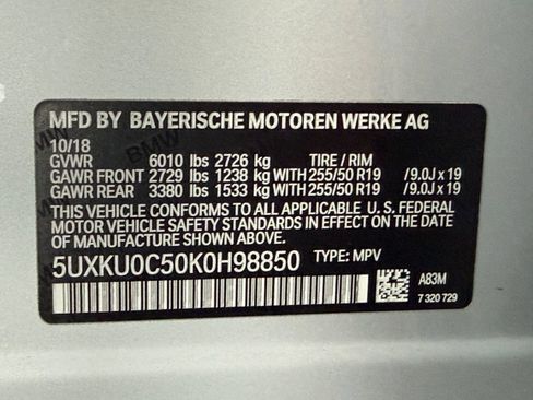 Used 2019 BMW X6 sDrive35i RWD image 25