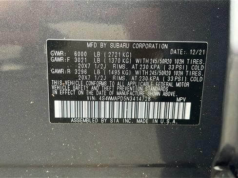 Used 2022 Subaru Ascent Limited w/ Technology Package AWD/4WD image 35