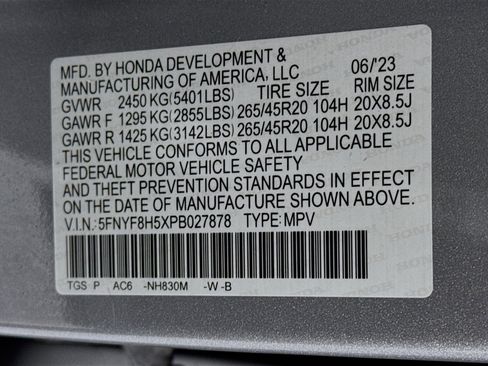 Certified 2023 Honda Passport EX-L image 31