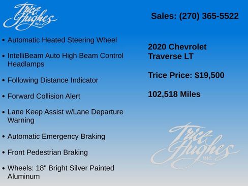 Used 2020 Chevrolet Traverse LT w/ Driver Confidence II Package AWD/4WD image 14