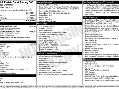 New 2026 Buick Envista Sport Touring w/ Convenience I Package FWD image 38