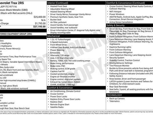 New 2026 Chevrolet Trax RS FWD image 5