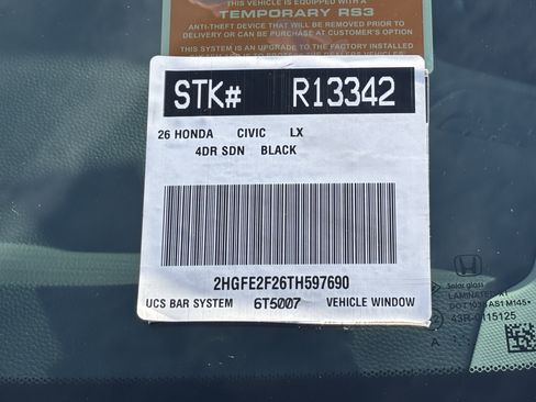Certified 2026 Honda Civic LX image 30