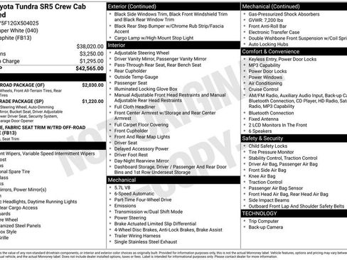 Used 2016 Toyota Tundra SR5 w/ TRD Off Road Package image 34