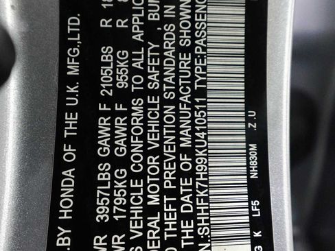 Used 2019 Honda Civic Sport Touring image 31