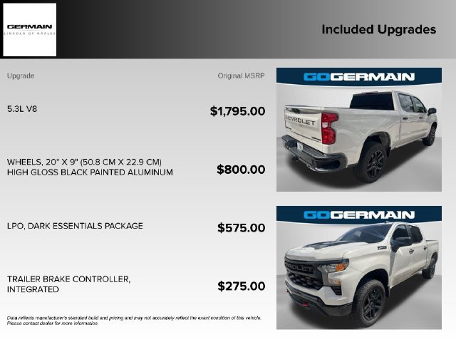 Used 2026 Chevrolet Silverado 1500 Custom Trail Boss w/ LPO, Dark Essentials Package AWD/4WD image 17