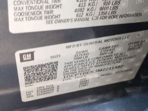 Used 2021 Chevrolet Silverado 1500 Custom w/ LPO, Dark Essentials Package image 33