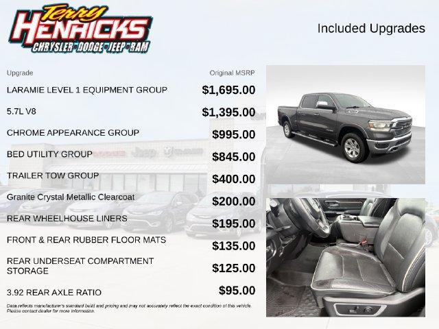Used 2019 RAM 1500 Laramie AWD/4WD image 8
