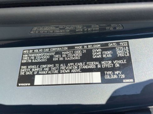 Certified 2023 Volvo C40 P8 Recharge Ultimate w/ Protection Package Premier image 20